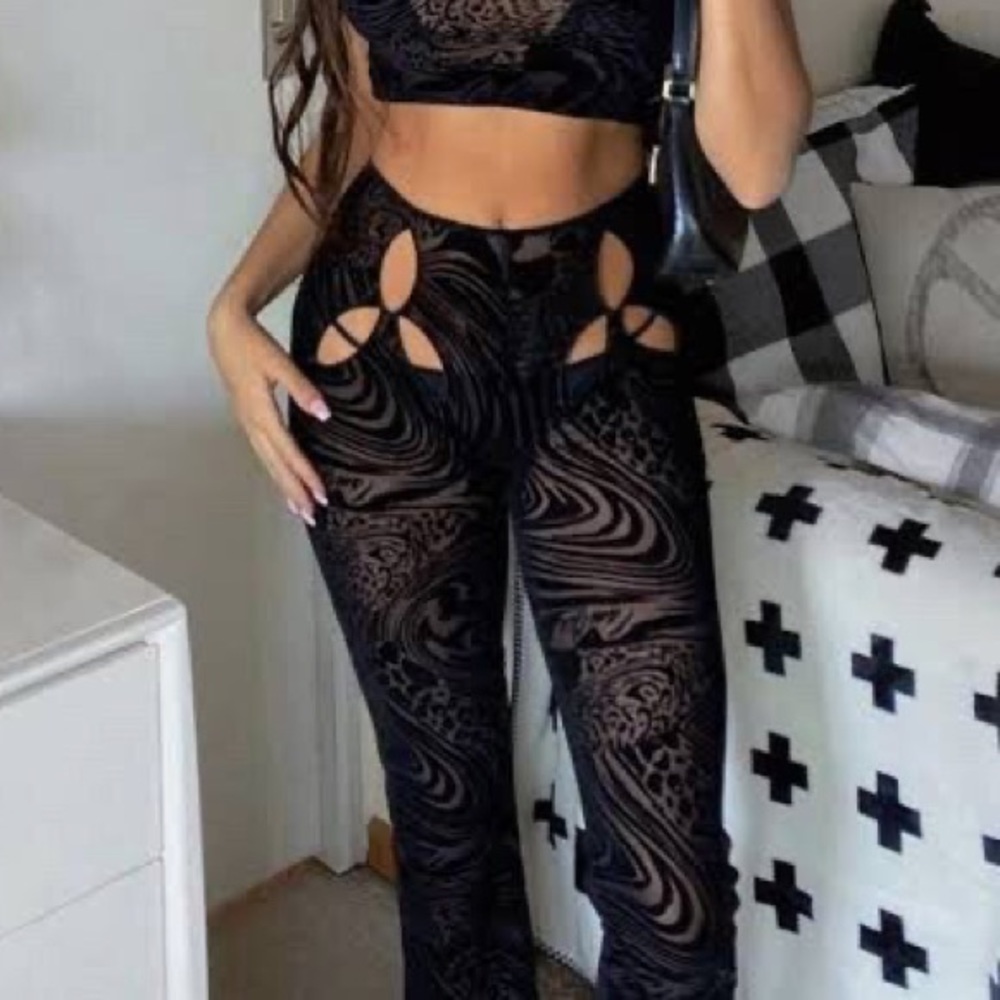 I.AM.GIA. Amina Pant Black Burnout